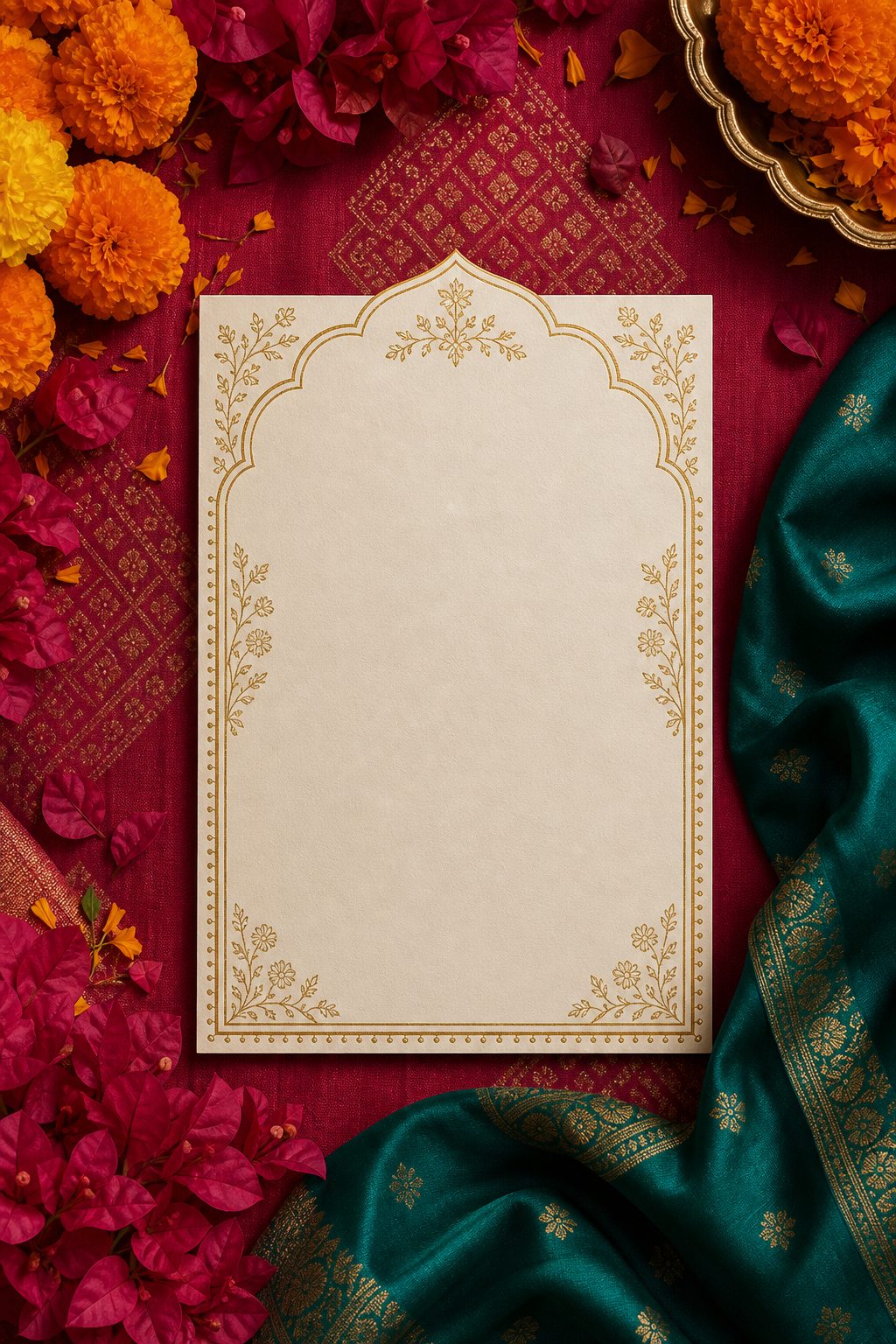Dekorasi bunga tema Marigold Garden